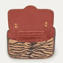 Shop Claris Virot Mini Ava Bag Tora Tiger Leather