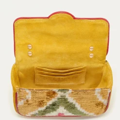 Online Claris Virot Mini Ava Bag Multicolor Losanges Leather And Velvet