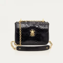 Cheap Claris Virot Mini Ava Bag Black Python