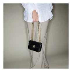 Cheap Claris Virot Mini Ava Bag Black Python