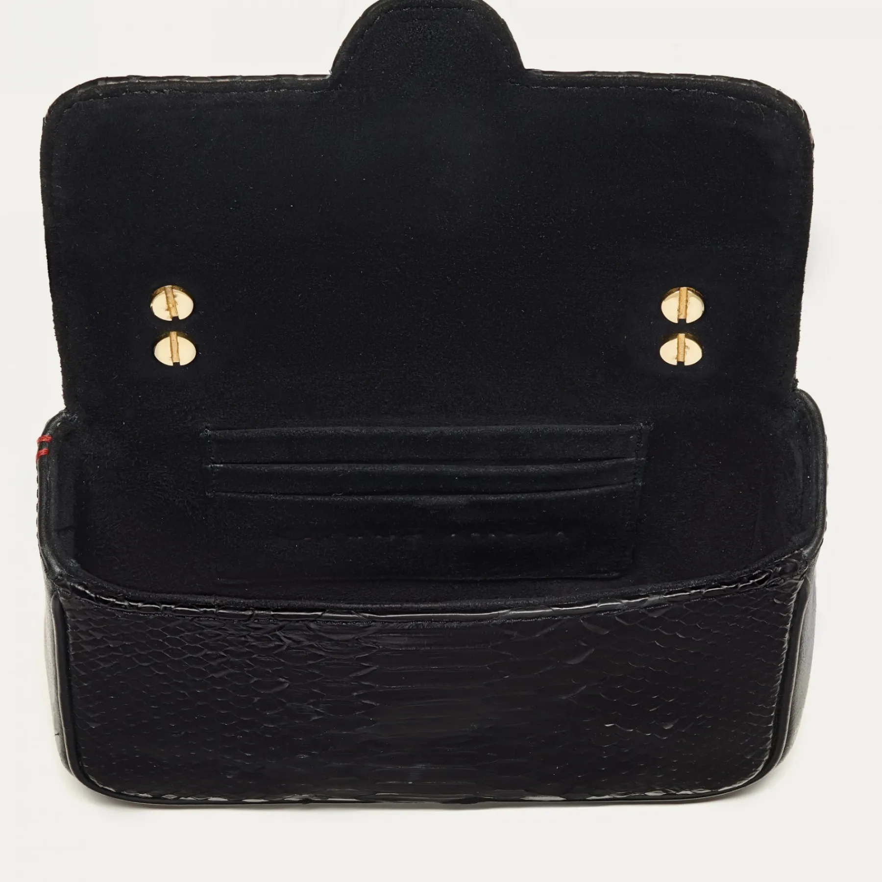 Cheap Claris Virot Mini Ava Bag Black Python