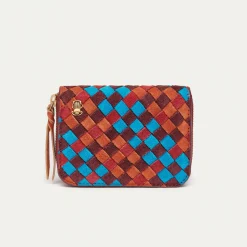 Flash Sale Claris Virot Mini Bob Wallet Braided Tricolor Leathers