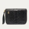 Best Claris Virot Mini Bob Wallet Black Python