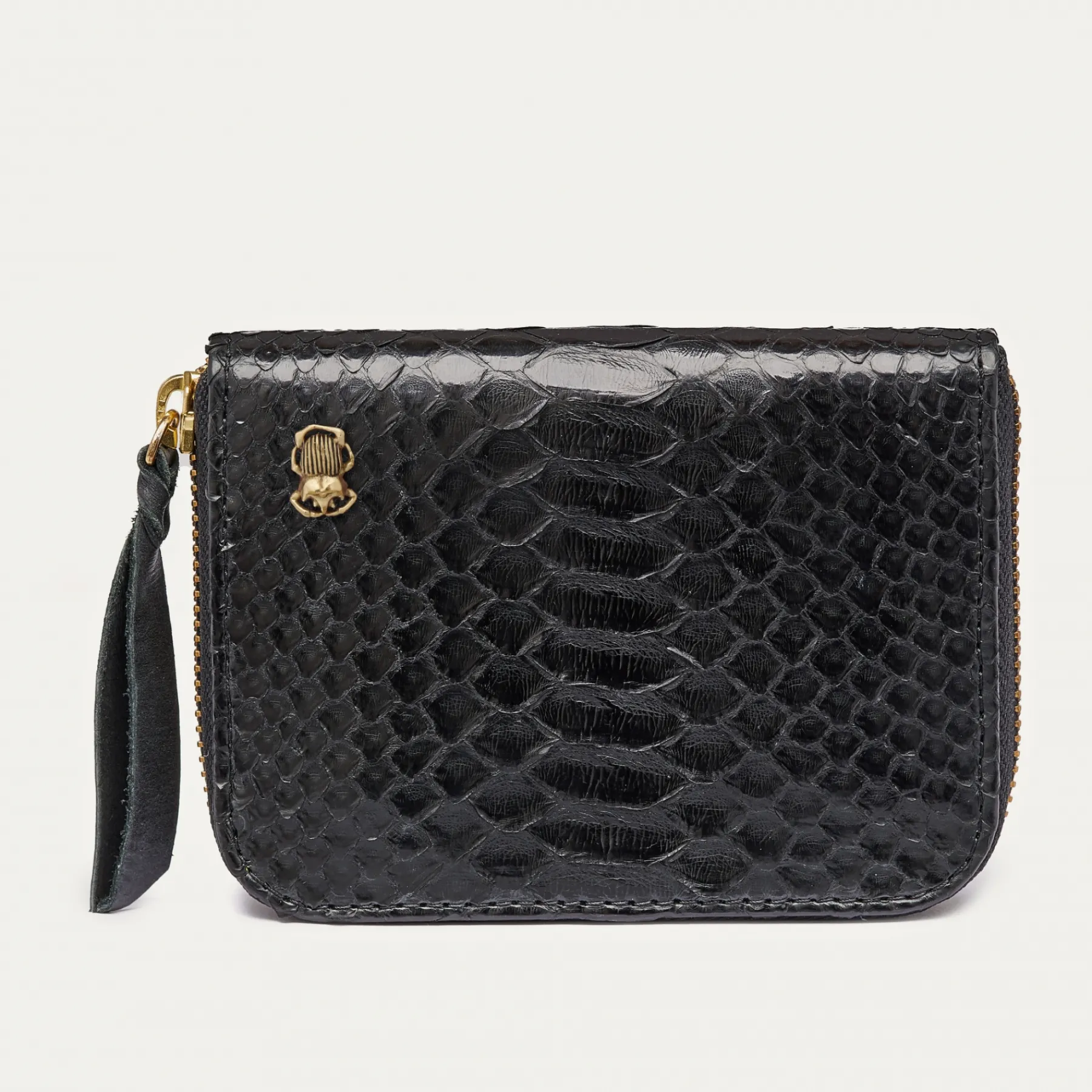 Best Claris Virot Mini Bob Wallet Black Python