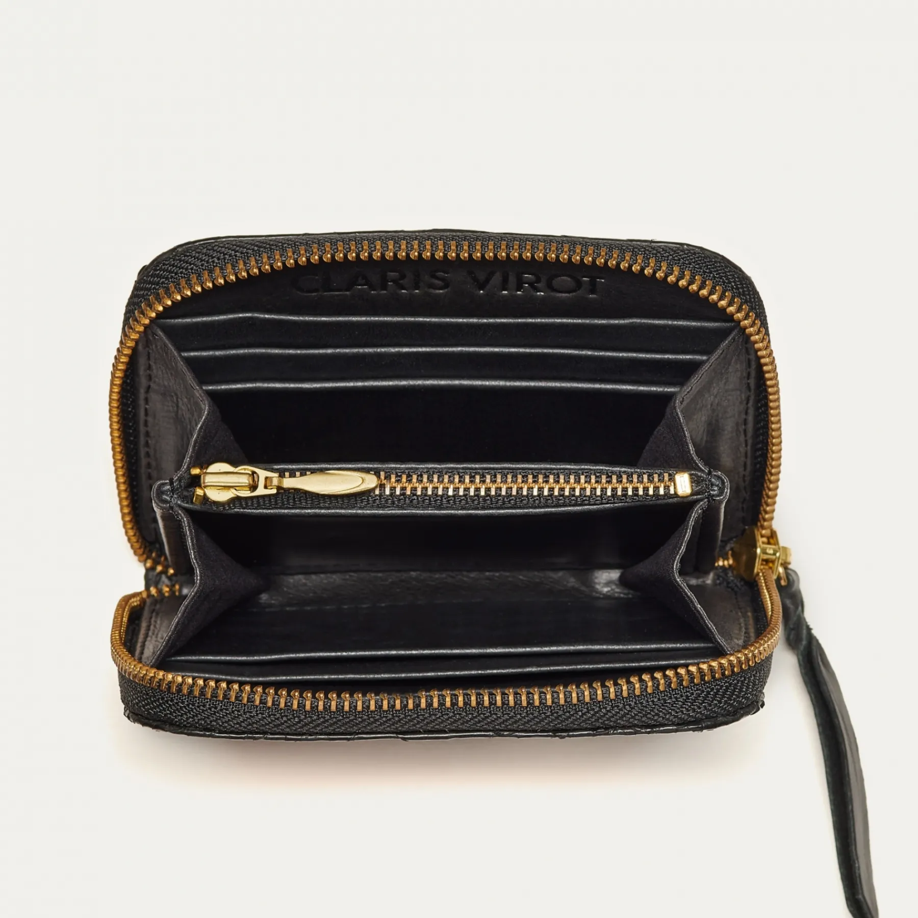 Best Claris Virot Mini Bob Wallet Black Python