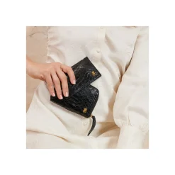 Best Claris Virot Mini Bob Wallet Black Python