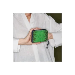 New Claris Virot Mini Bob Wallet Green Yuzu Lizard
