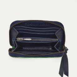 New Claris Virot Mini Bob Wallet Green Yuzu Lizard
