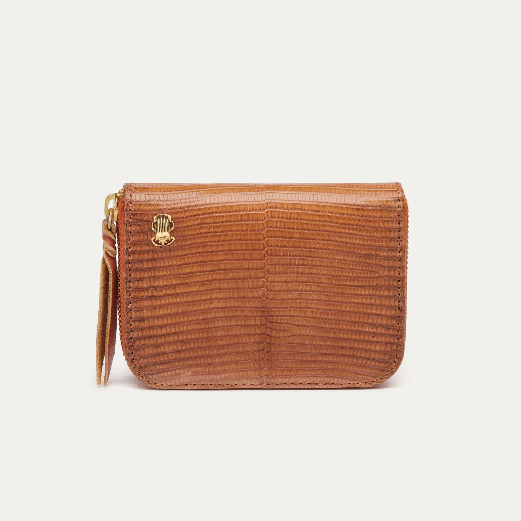 Clearance Claris Virot Mini Bob Wallet Bark Lizard