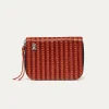 Online Claris Virot Mini Bob Wallet Anko Brick Embossed Woven Leather