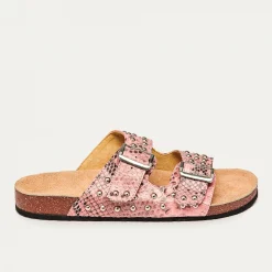Discount Claris Virot Odette Sandals Pink Powder Python