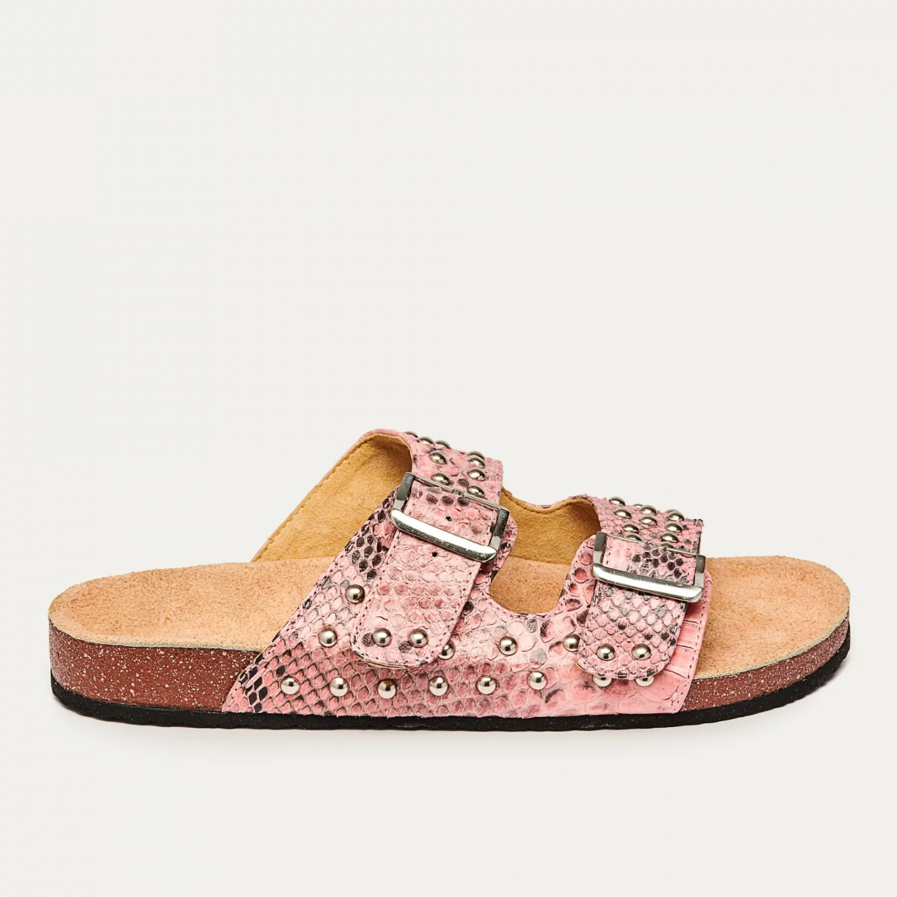 Discount Claris Virot Odette Sandals Pink Powder Python