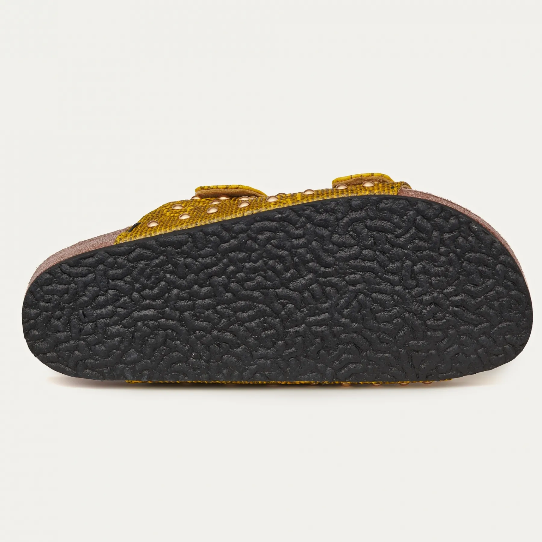 Clearance Claris Virot Odette Sandals Yellow Lizard
