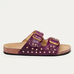 Best Claris Virot Odette Sandals Purple Lizard