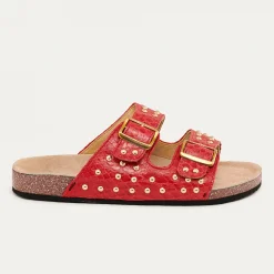 Fashion Claris Virot Odette Sandals Red Python