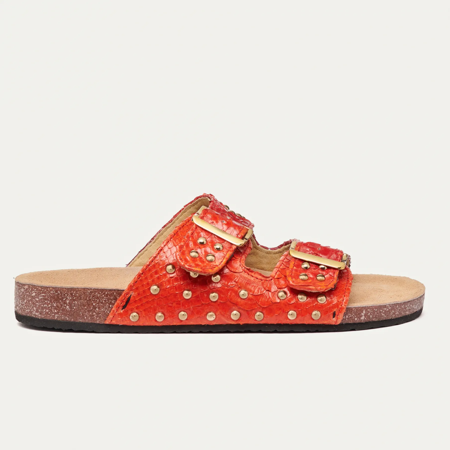 Outlet Claris Virot Odette Sandals Shaded Red Levant Python