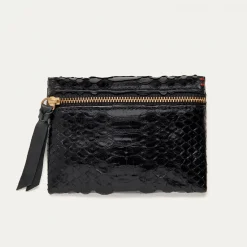 Outlet Claris Virot Olivia Coin Holder Black Python
