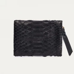 Outlet Claris Virot Olivia Coin Holder Black Python