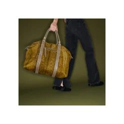 Cheap Claris Virot Roger Travel Bag L Kaki Python