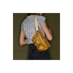 Shop Claris Virot Romeo Bag Yellow Imperial Samurai Python