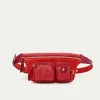 Shop Claris Virot Romeo Bag Vermilion Leather And Suede