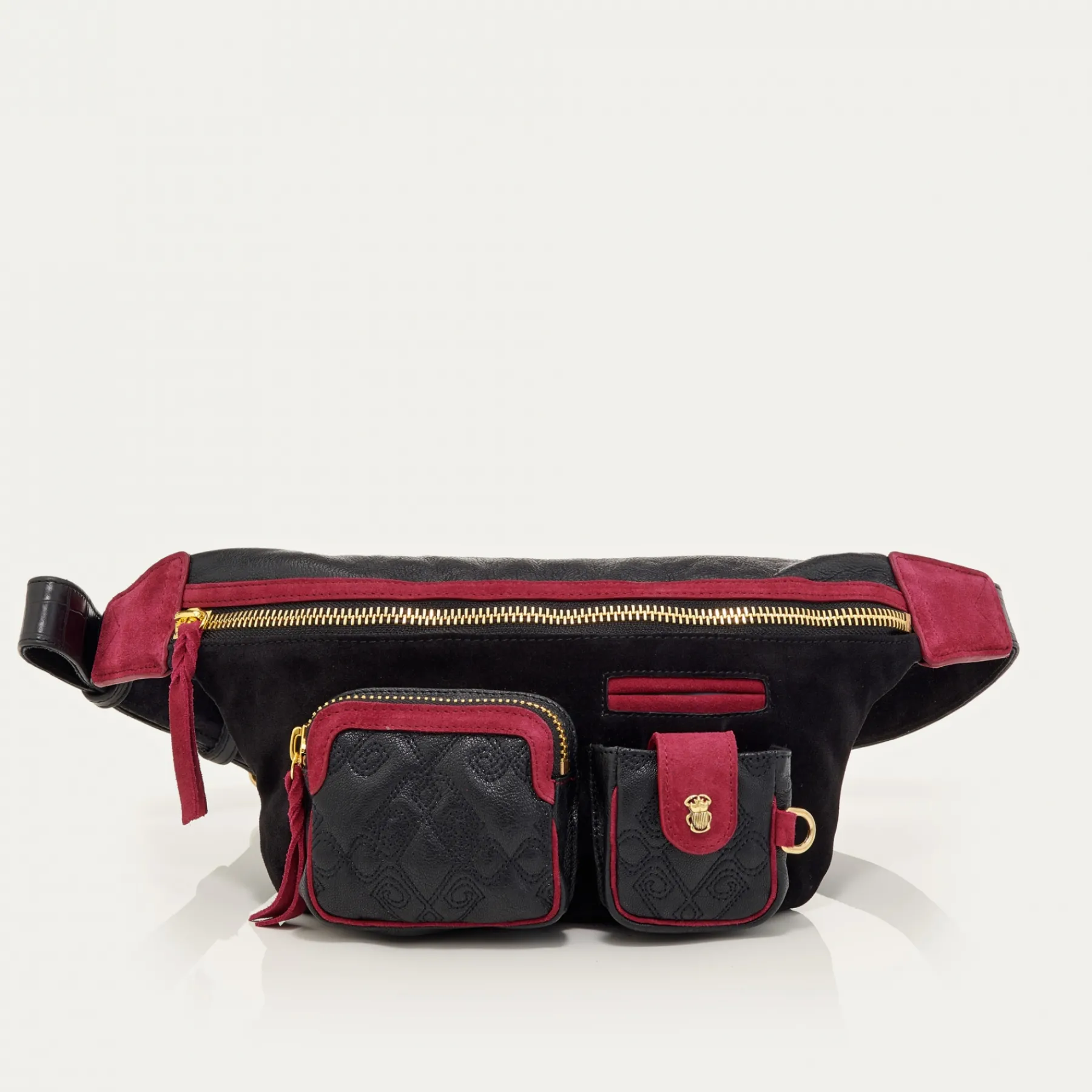 Cheap Claris Virot Romeo Bag Liquorice Leather And Suede