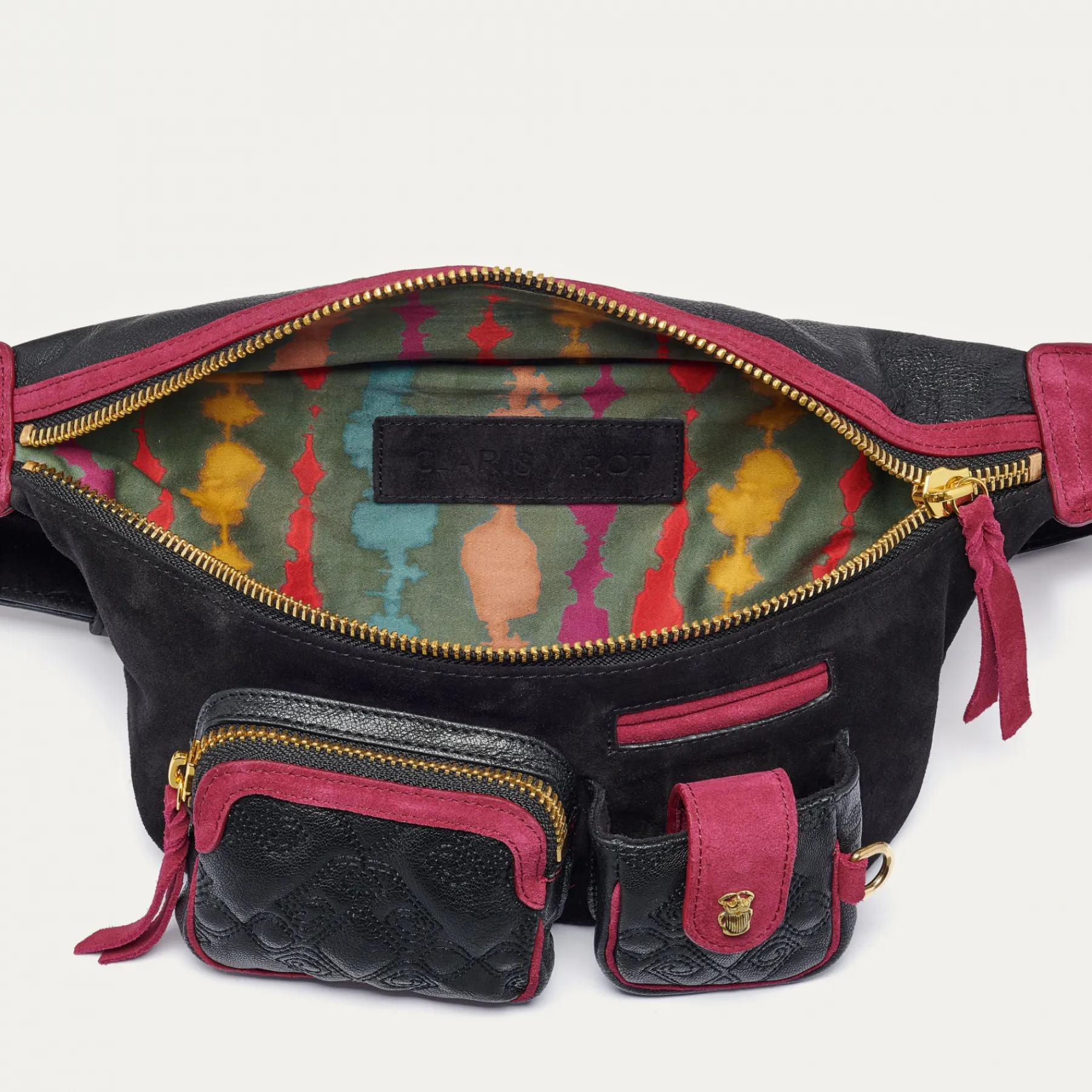 Cheap Claris Virot Romeo Bag Liquorice Leather And Suede
