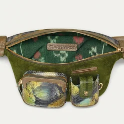 Hot Claris Virot Romeo Bag Green Valley Python
