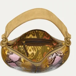 Clearance Claris Virot Sac Chris Stone Hand Painted Python