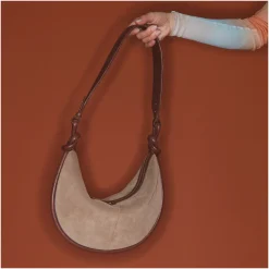 Discount Claris Virot Sac Chris Grege Thick Leather Suede