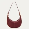 Hot Claris Virot Sac Chris Hot Wine Suede Leather And Cobra