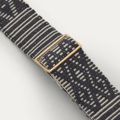 Flash Sale Claris Virot Strap Noir Sumba Fabric And Leather