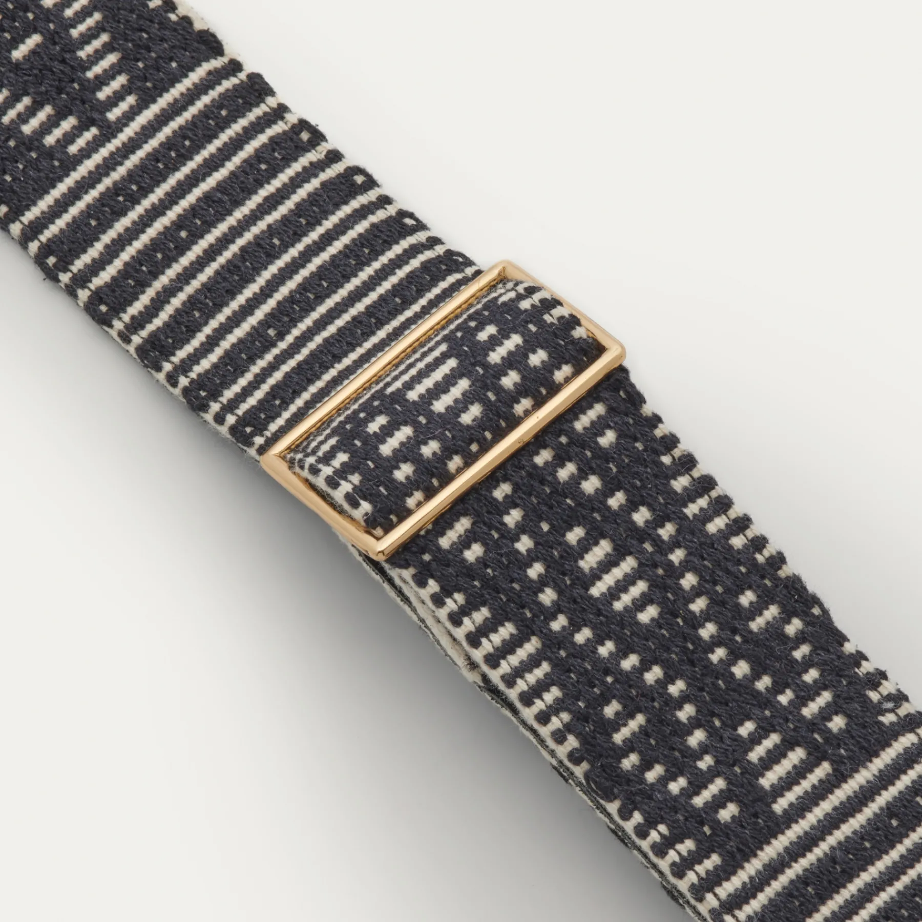 Flash Sale Claris Virot Strap Noir Sumba Fabric And Leather