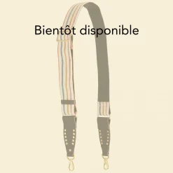 Best Claris Virot Strap Tsumugi Striped Fabric