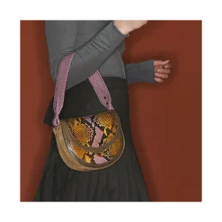 Cheap Claris Virot Victoria Bag Stone Hand Painted Python