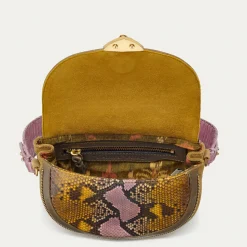 Cheap Claris Virot Victoria Bag Stone Hand Painted Python