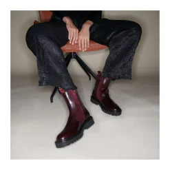 Outlet Claris Virot Ziggy Boots Burgundy Chocolate Leather And Suede