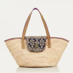 Best Sale Claris Virot Zoe Basket Indigo Sumba Fabric
