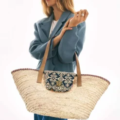 Best Sale Claris Virot Zoe Basket Indigo Sumba Fabric